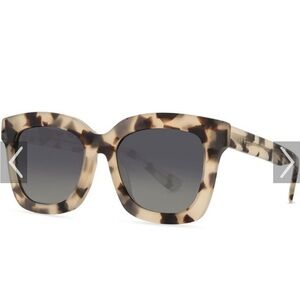 DIFF Tortoiseshell Square Frame Sunglasses - Beige Tortoise NWT still in box
